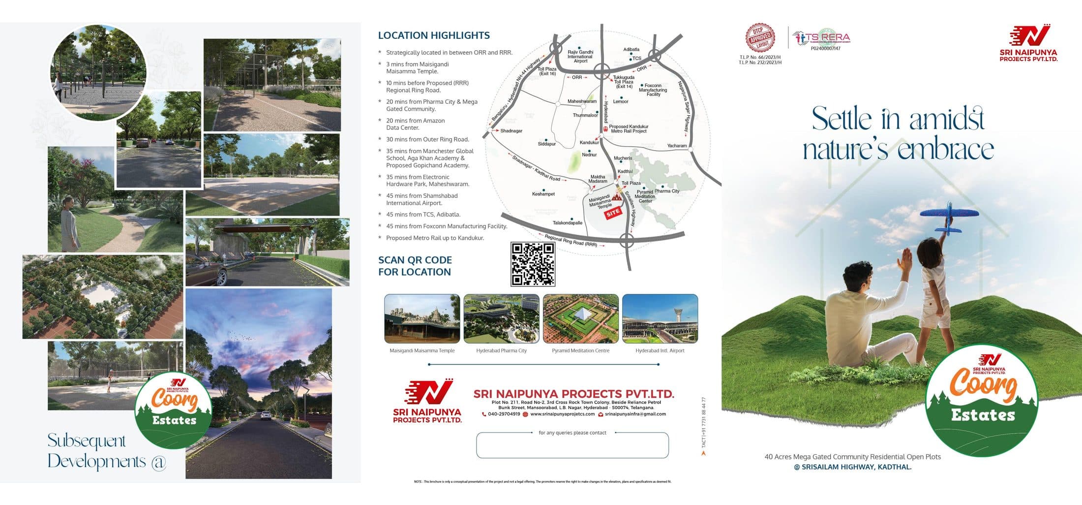Coorg Estates location highlights, connectivity map, and amenities