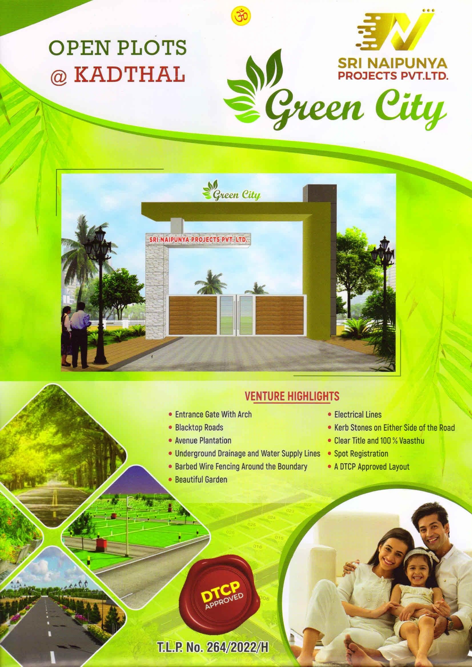 Green City brochure cover — Open Plots at Kadthal
